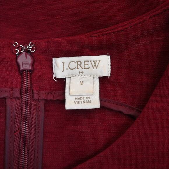 J. Crew Factory Womens M Daybreak Dress with Pockets in Burgundy - Picture 8 of 10